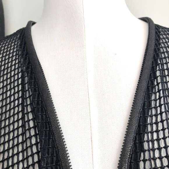 Mona Leah Couture Paris Black Mesh Jacket NWT - Picture 7 of 10